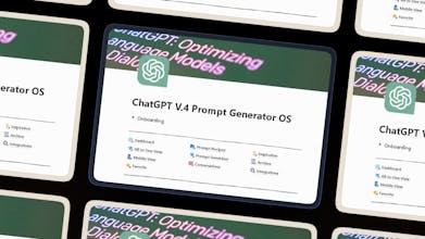 ChatGPT Prompt Generator가 프롬프트 레시피 작성 프로세스를 단순화하는 방법을 보여주는 스크린샷입니다.