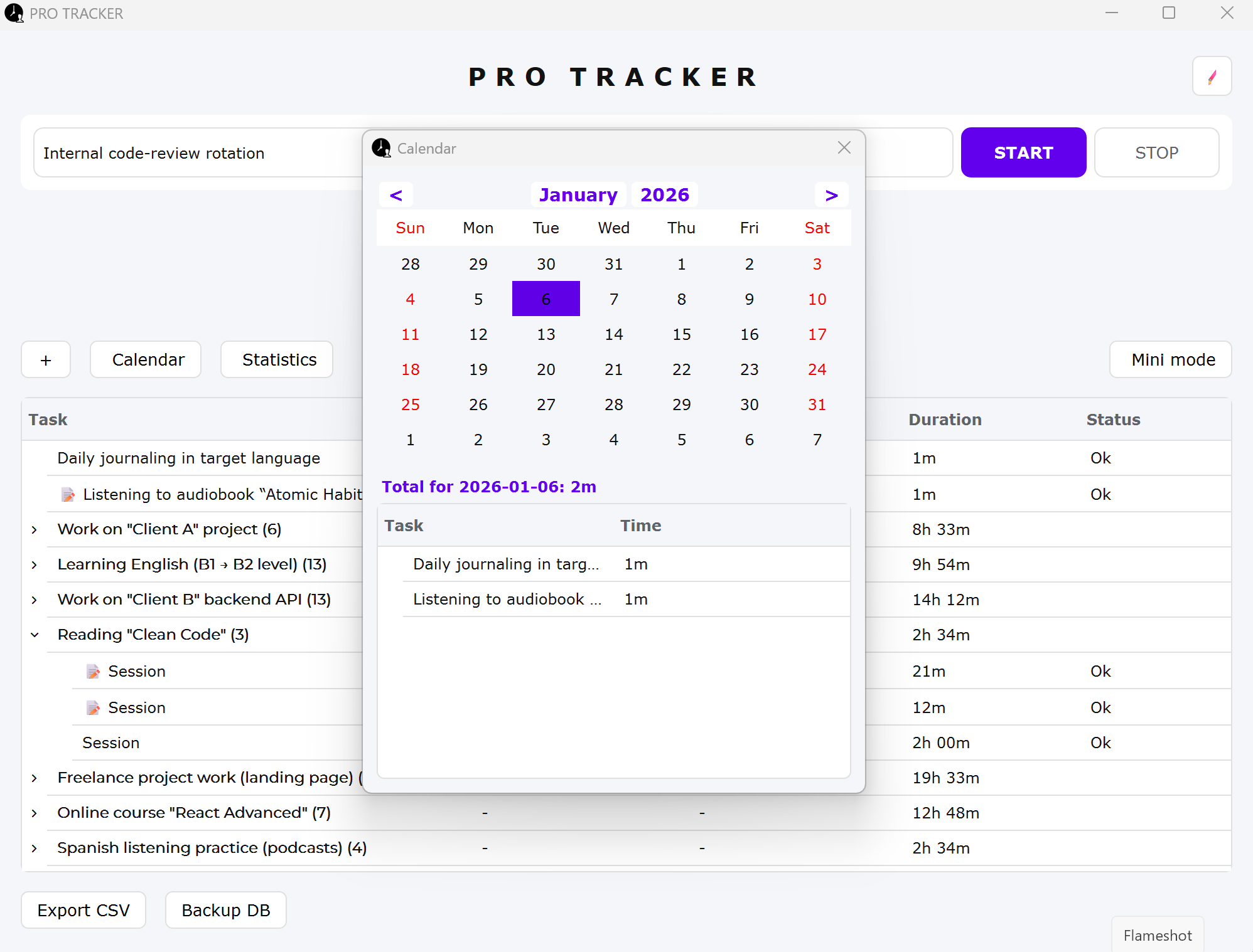 PRO TRACKER Time gallery image