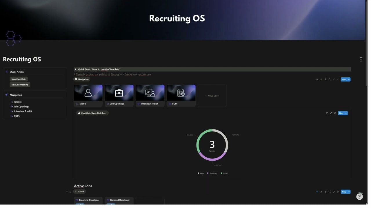 Professional Recruiting OS for Notion gallery image