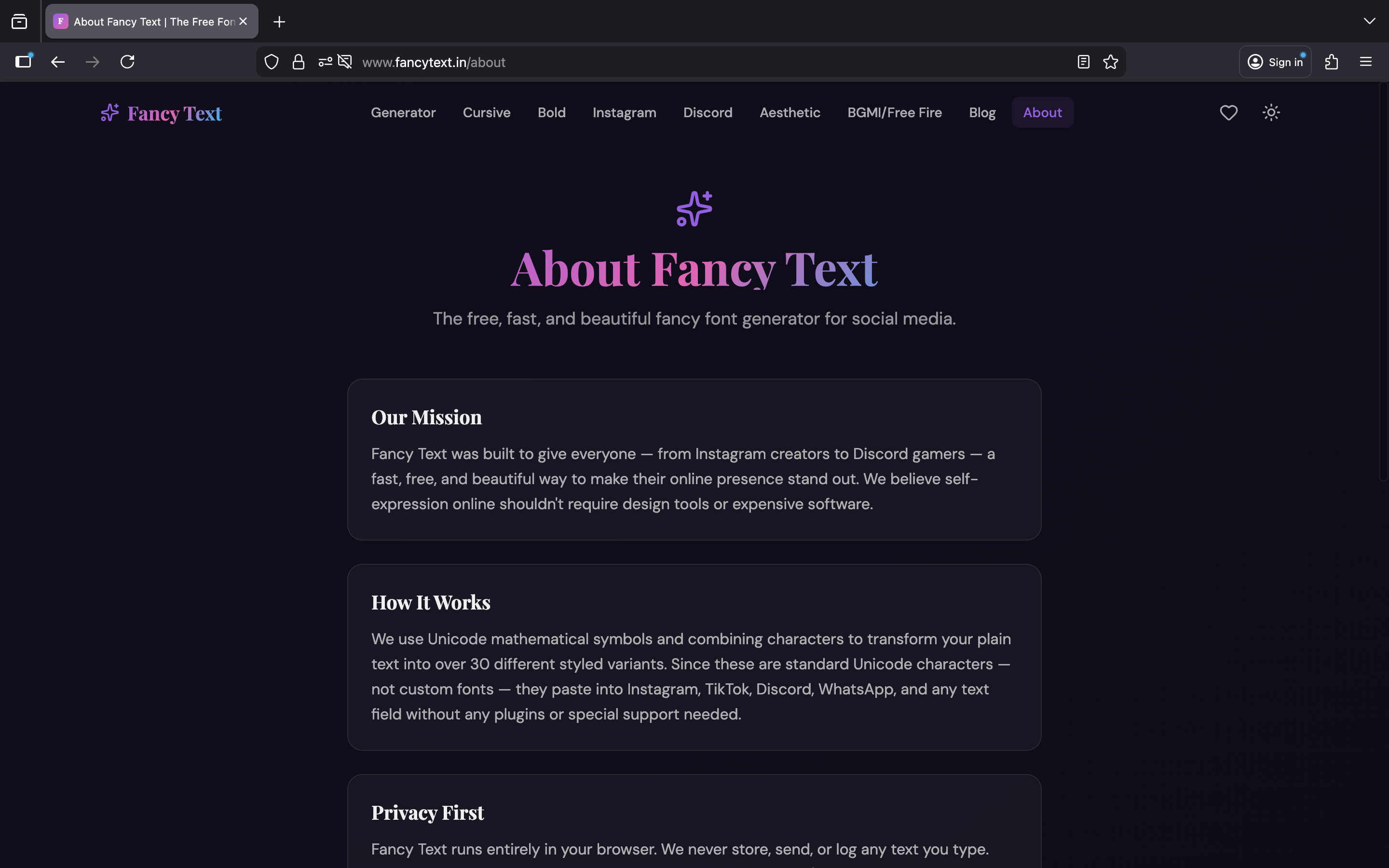 FancyText gallery image
