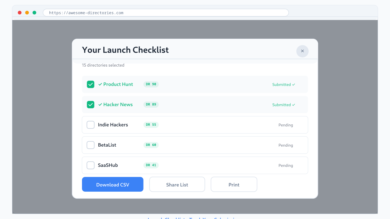 Awesome Directories - Screenshot 3 showing product features and functionality