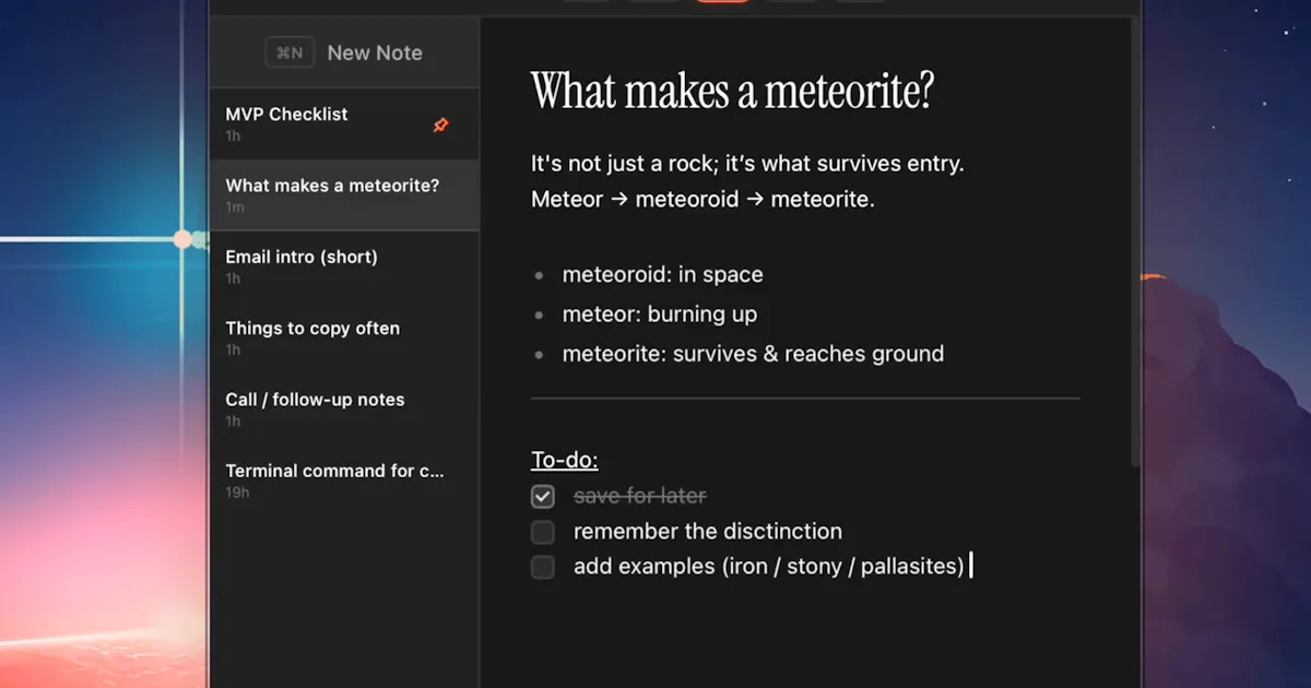 Meteorite