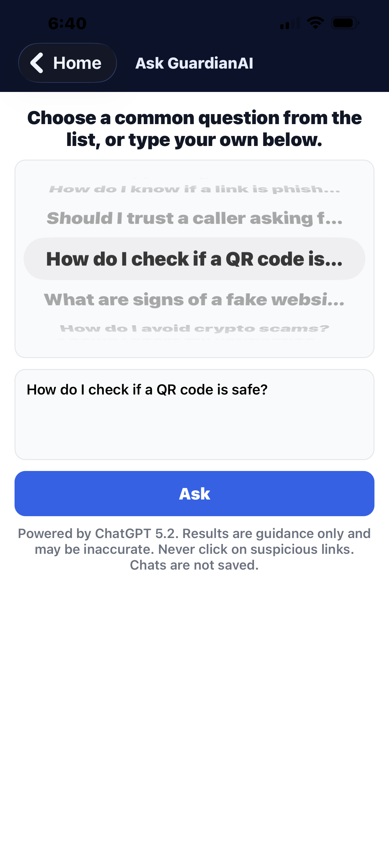 GuardianAI: Scam Defense App gallery image