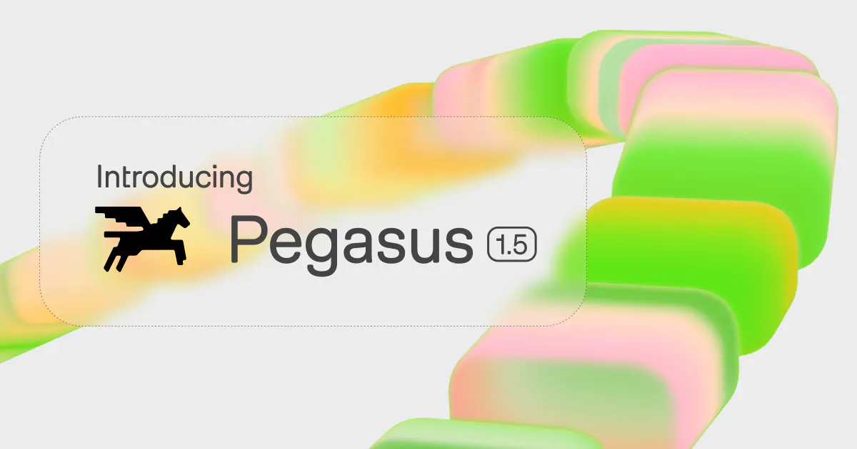 Pegasus 1.5 by TwelveLabs