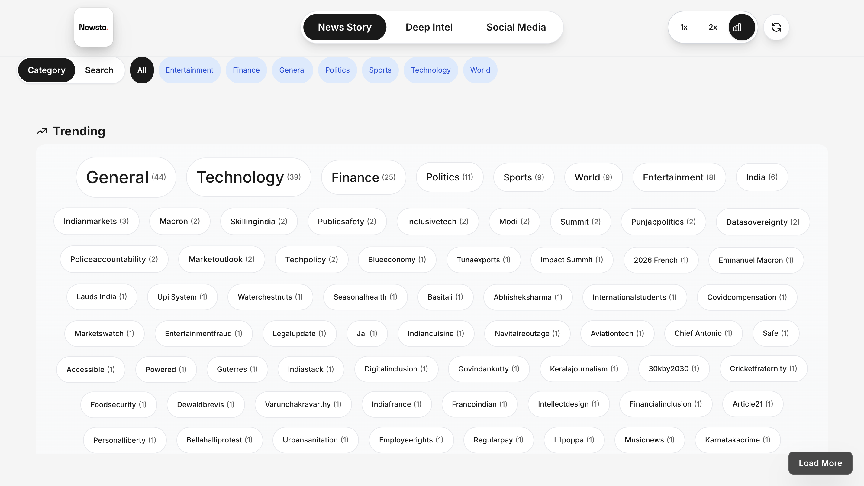 Newsta - Screenshot 2 showing product features and functionality