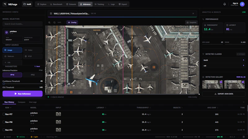 MLForge screenshot 4