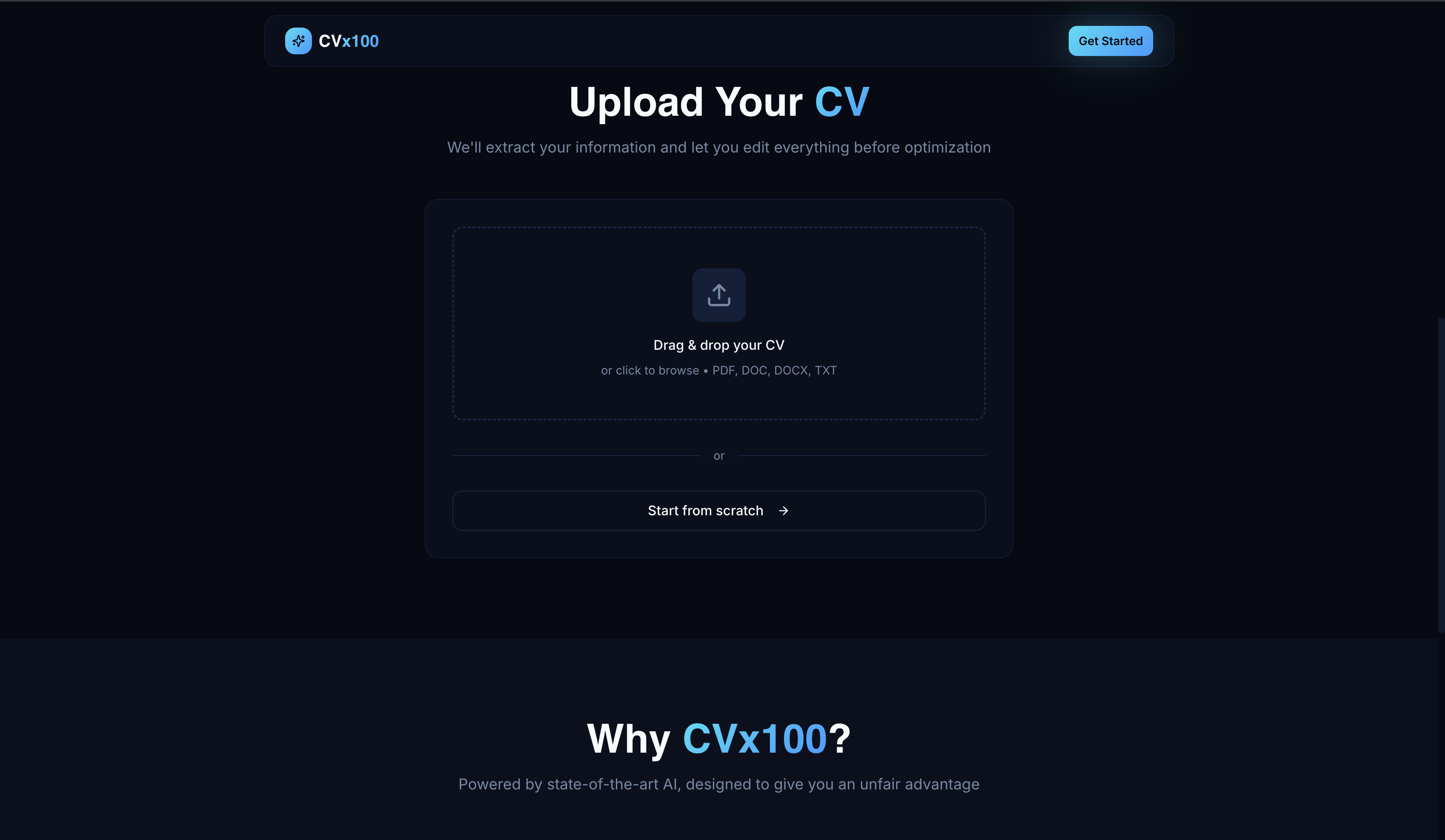 CVx100 - Screenshot 5 showing product features and functionality