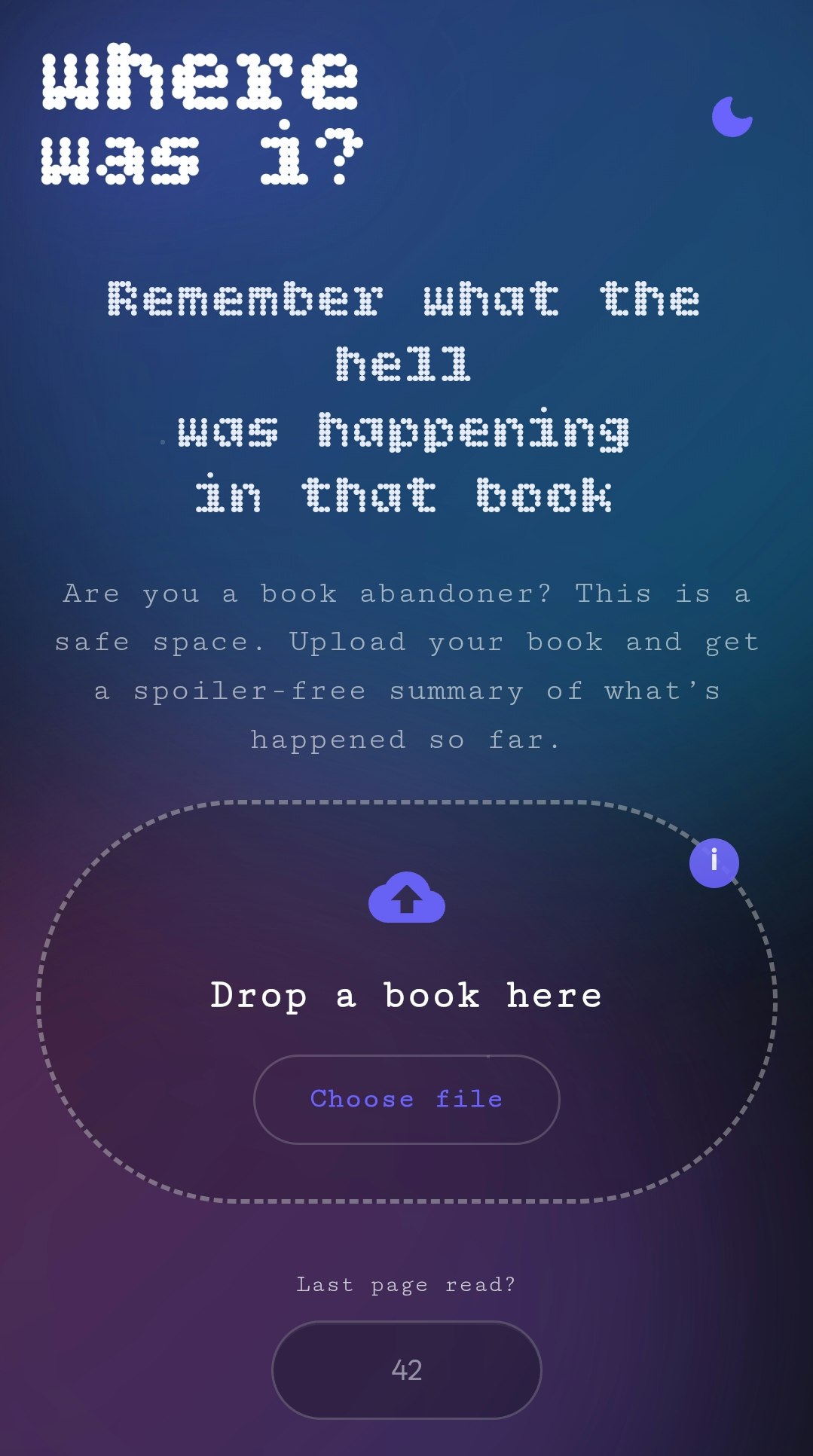 Where was I? - Main product screenshot demonstrating key features and user interface