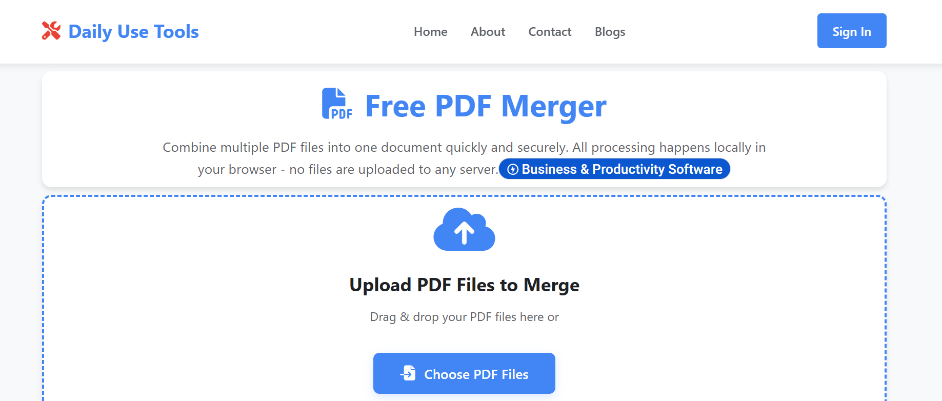 PDF Merger Tool