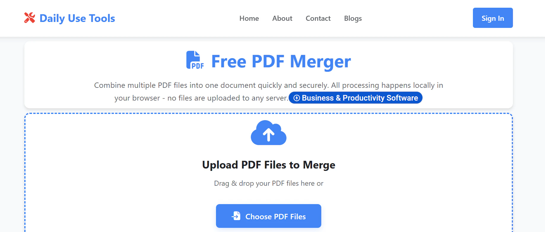 PDF Merger Tool