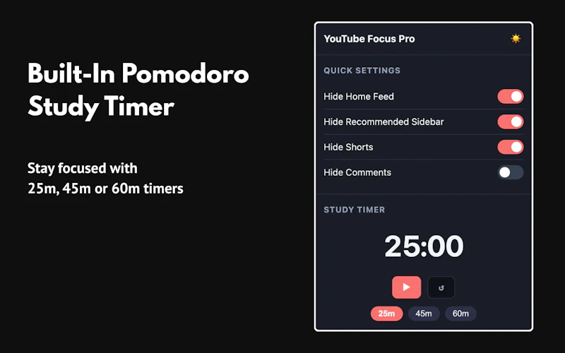 YouTube Focus Pro screenshot 2