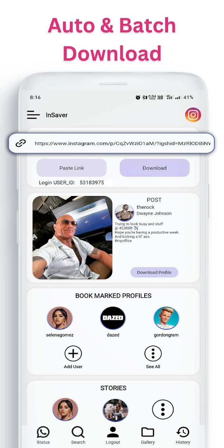 InSaver Instagram Story Reels Downloader media 4