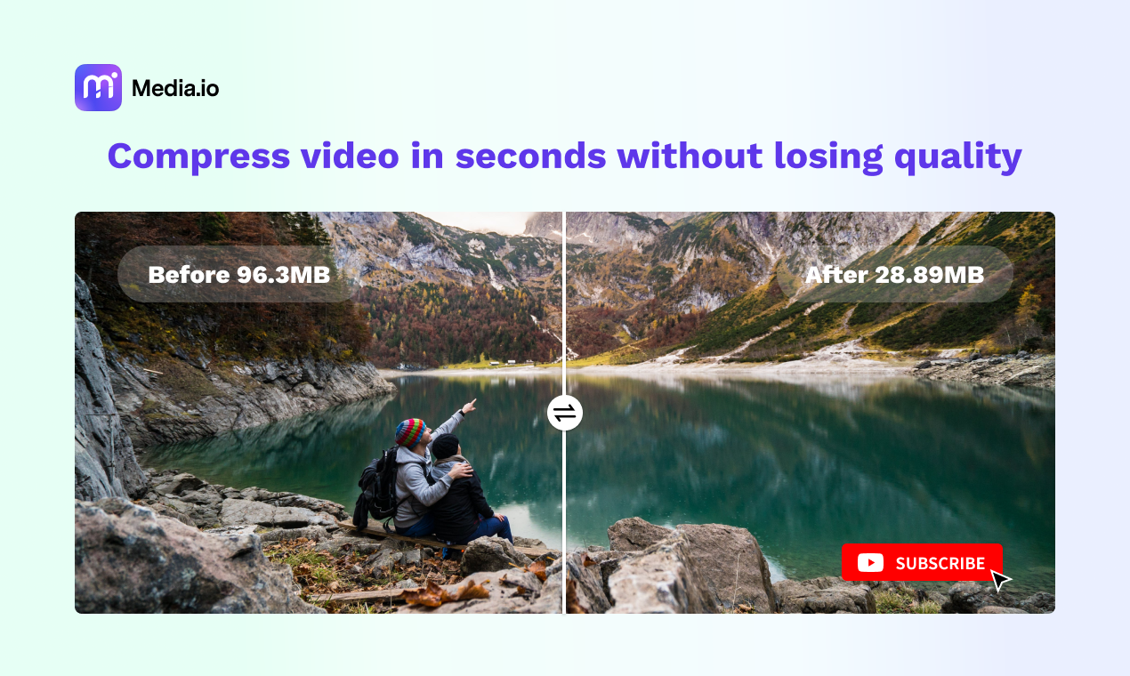 Media Video/Audio/MP3 Compressors by Media.io - Batch memampatkan sebarang fail dalam talian dengan kualiti tinggi 2