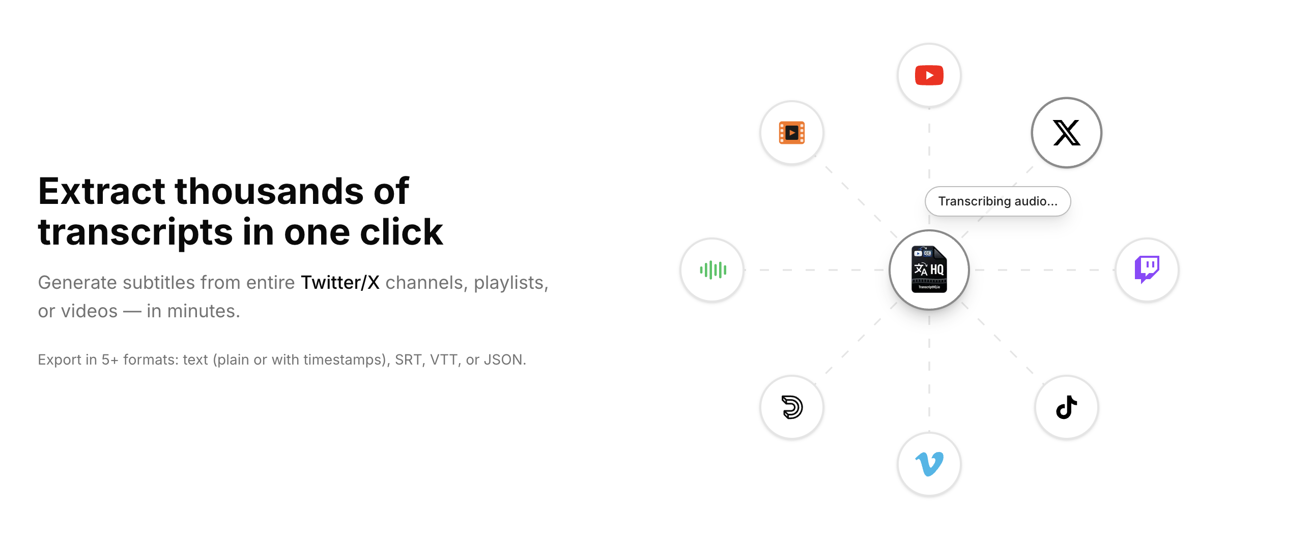TranscriptHQ - Screenshot 3 showing product features and functionality