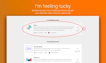 Product Hunt Trending New Tab Extension gallery image