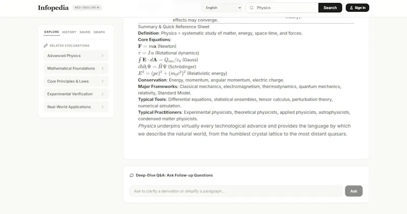 Infopedia | Academic Intelligence screenshot 4