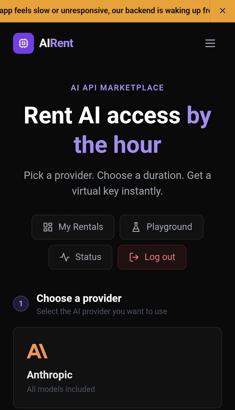 API on Rent screenshot 2