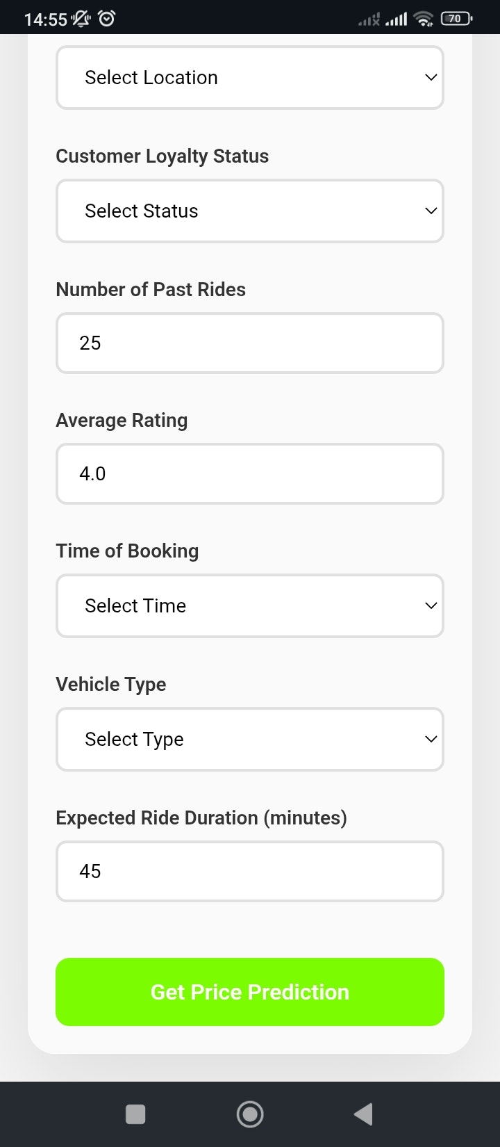 Dynamic Pricing Predictor gallery image