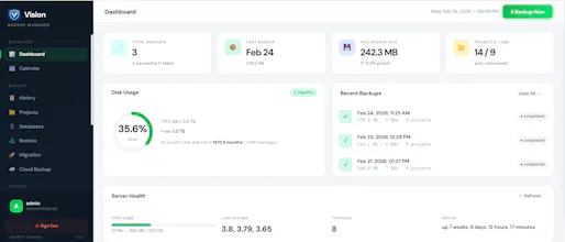 Vision Backup Manager gallery image