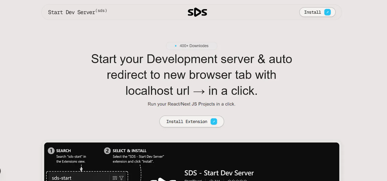 SDS - Start Dev Server screenshot 1