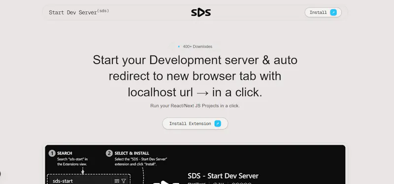 SDS - Start Dev Server screenshot 1