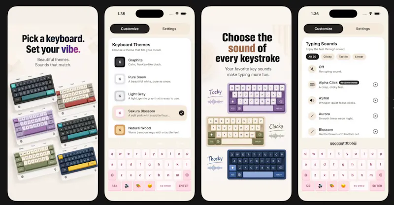 FunKey — Keyboard Sounds You’ll Love screenshot 1