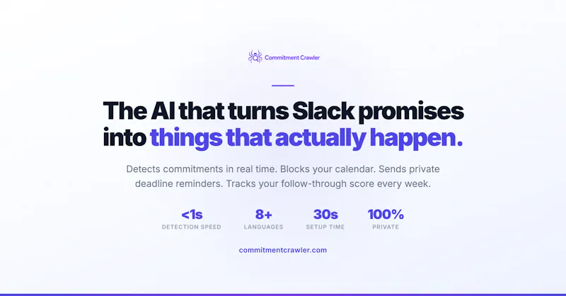Commitment Crawler – AI for Slack Teams screenshot 3