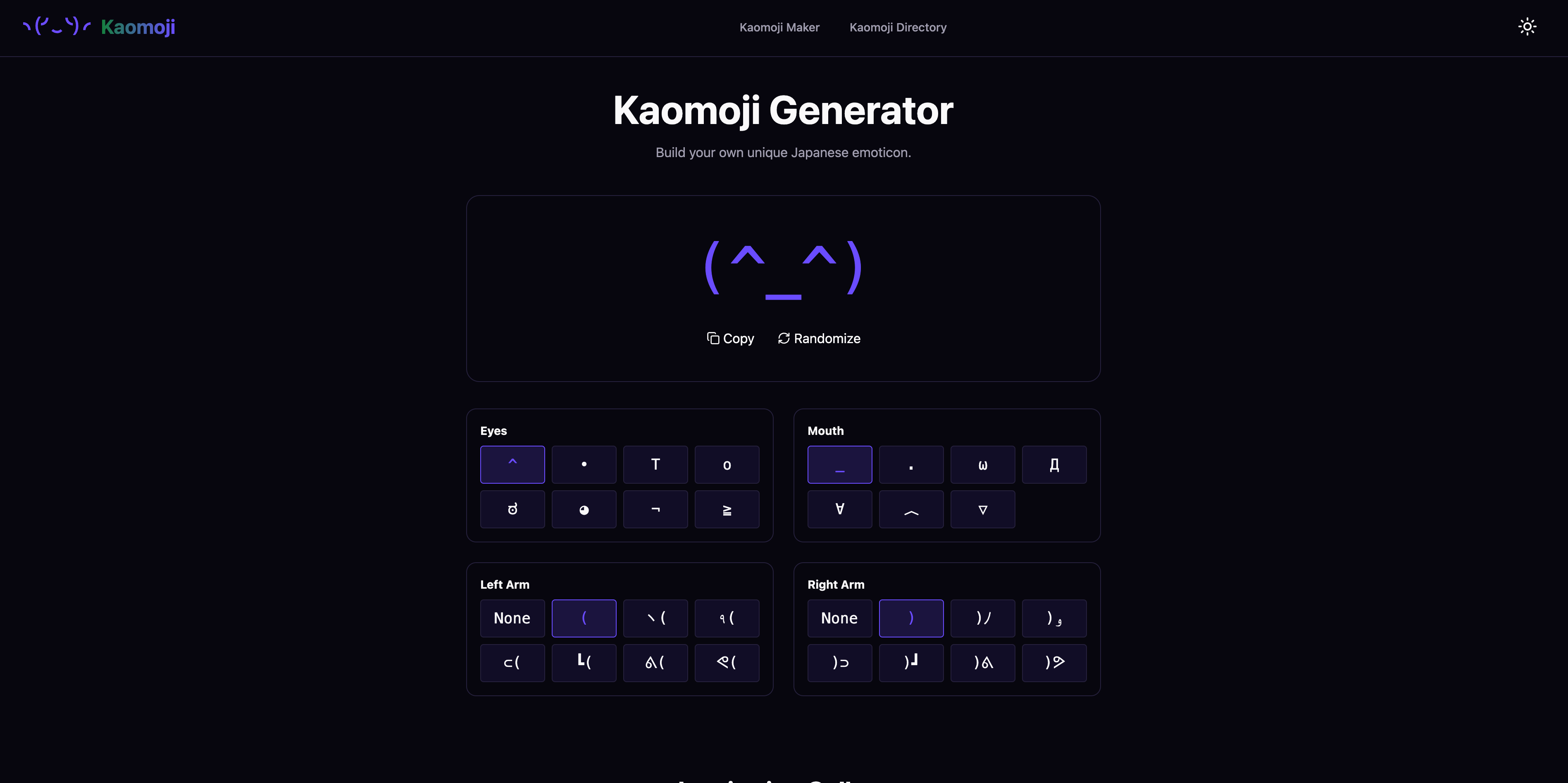 Kaomoji gallery image