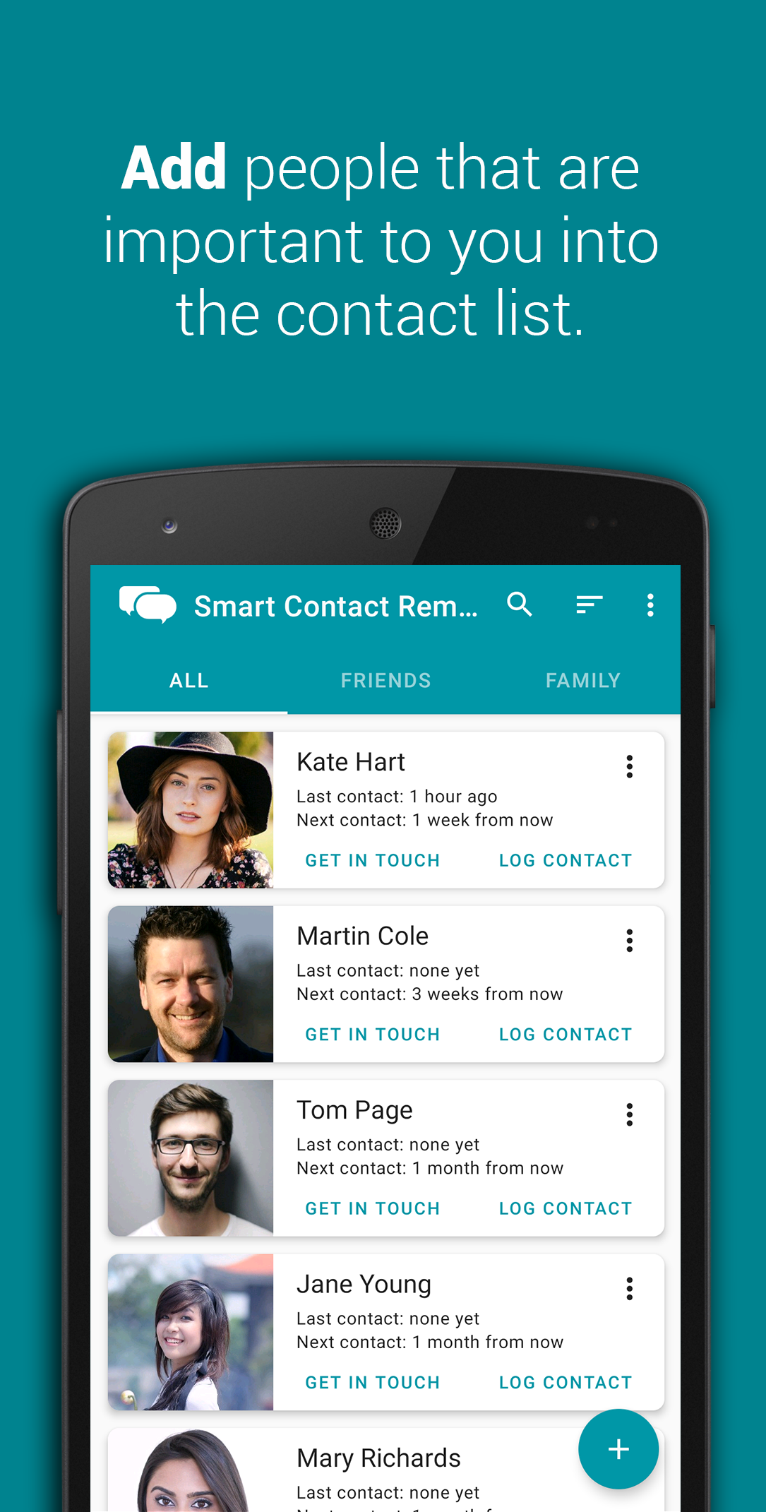 StayInTouch: Contact reminder gallery image