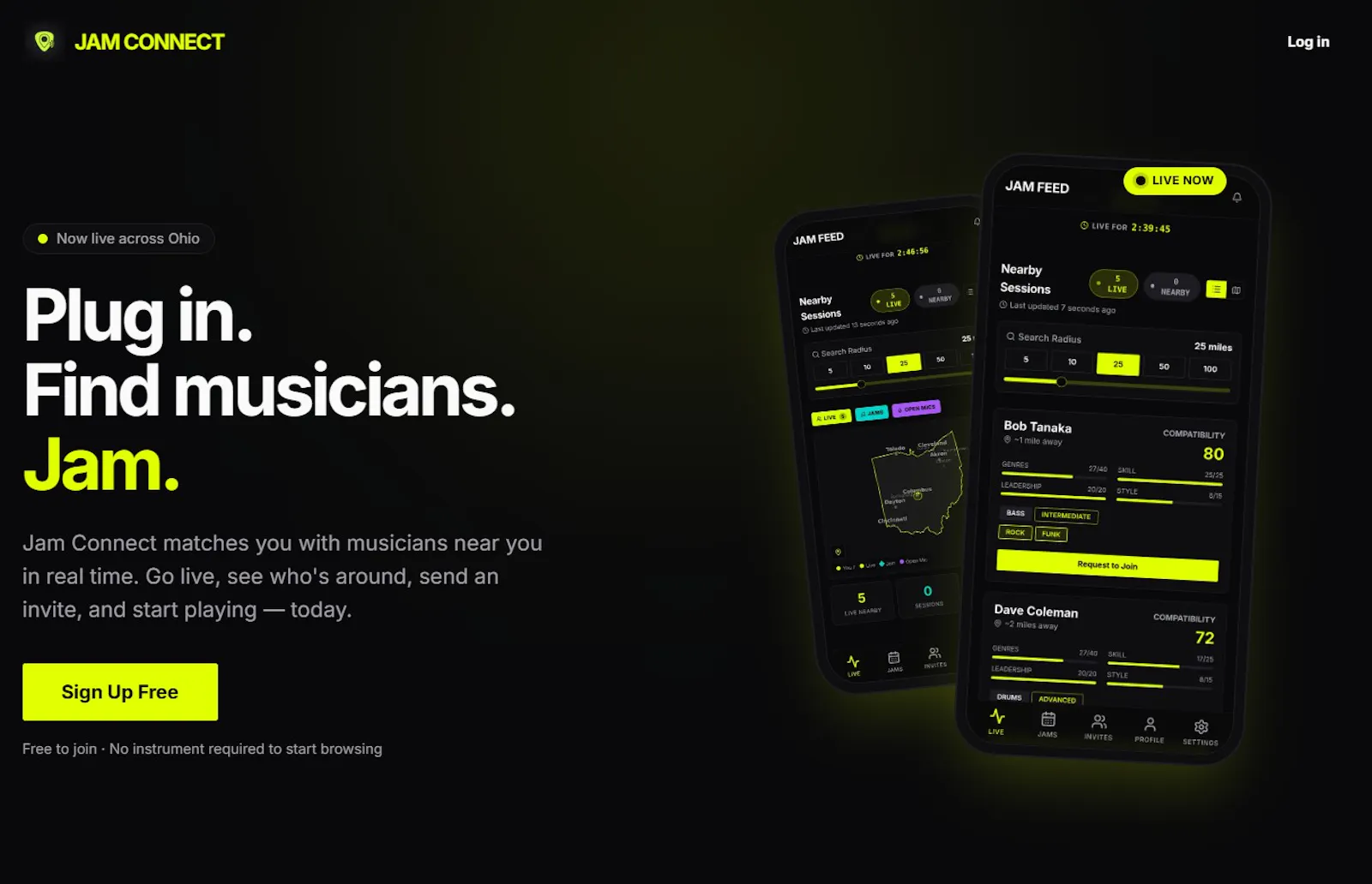JamConnect screenshot 1