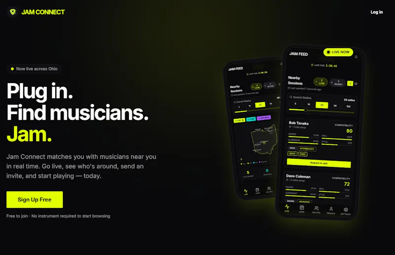 JamConnect screenshot 1