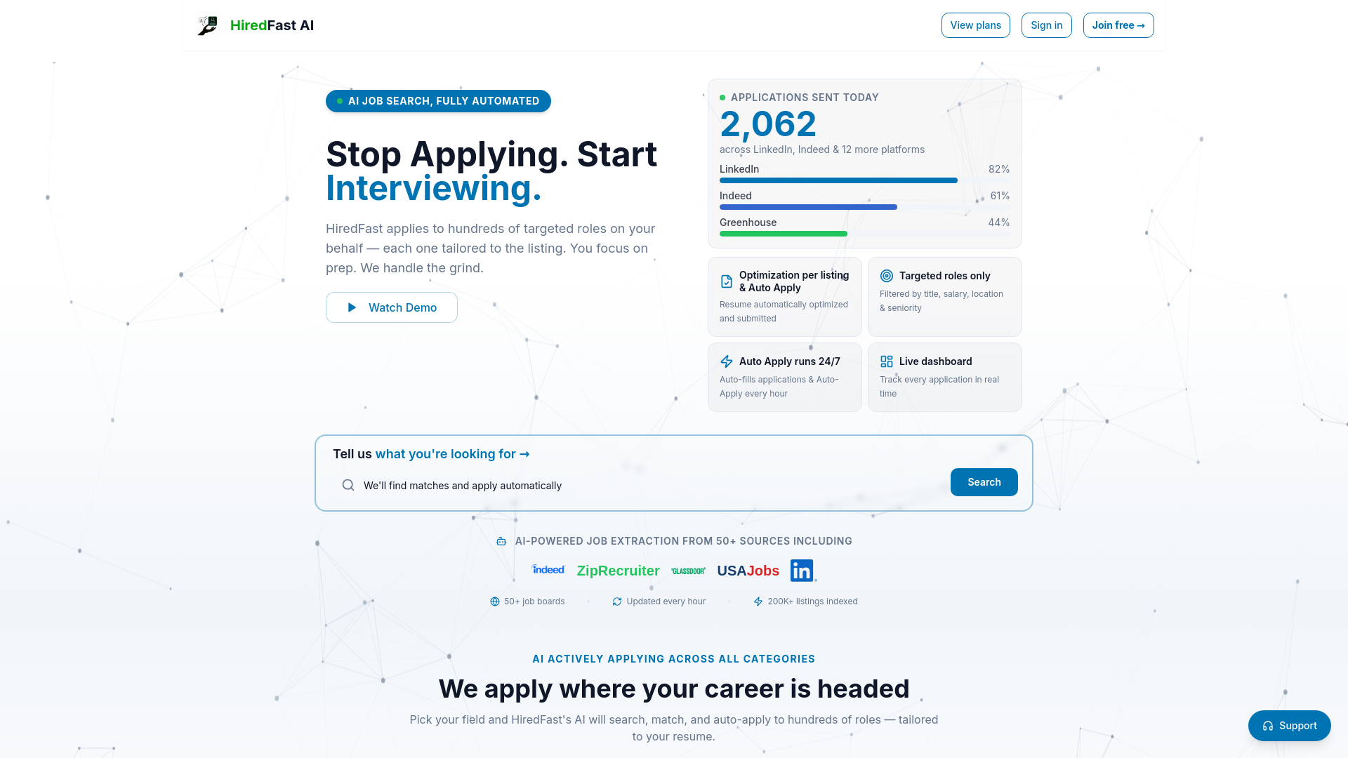 AI-powered job search automation engine gallery image
