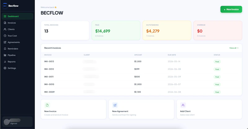 Becflow screenshot 2