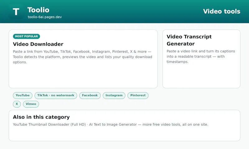 Toolio screenshot 2