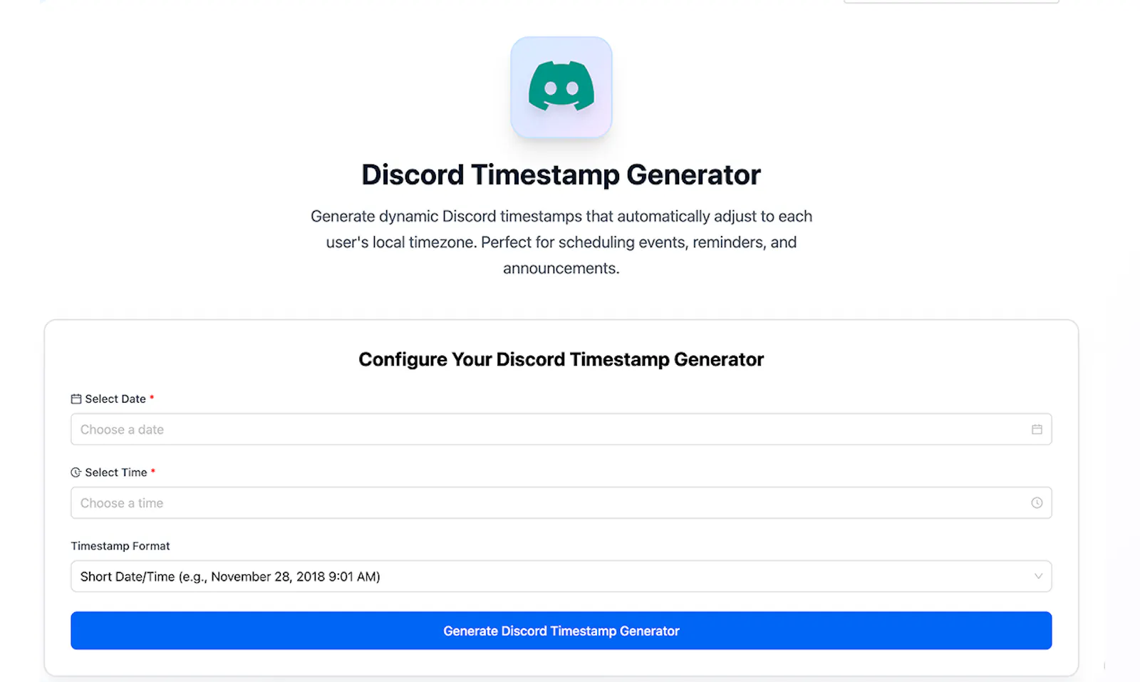 Generator Website screenshot 2