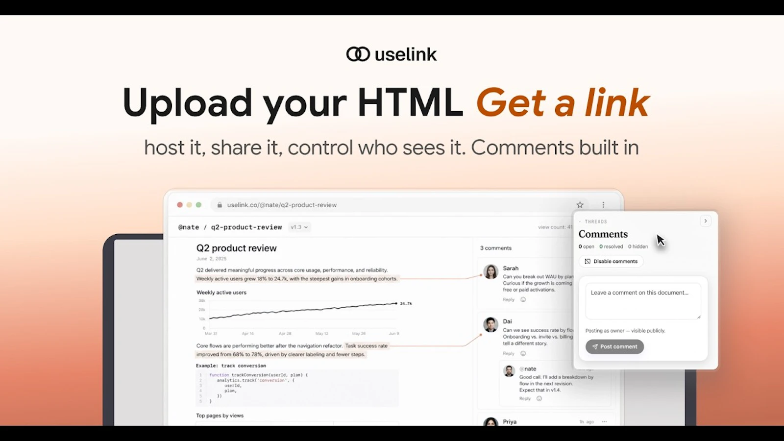 Uselink screenshot 1 (video preview)