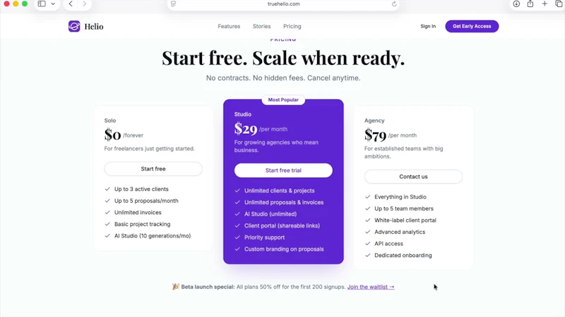 Helio screenshot 1 (video preview)
