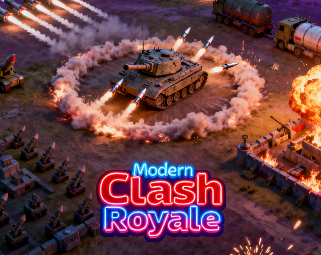 PVP Online! Modern Clash Royale - Main screenshot showing features and interface