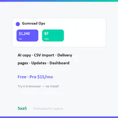 Gumroad Ops