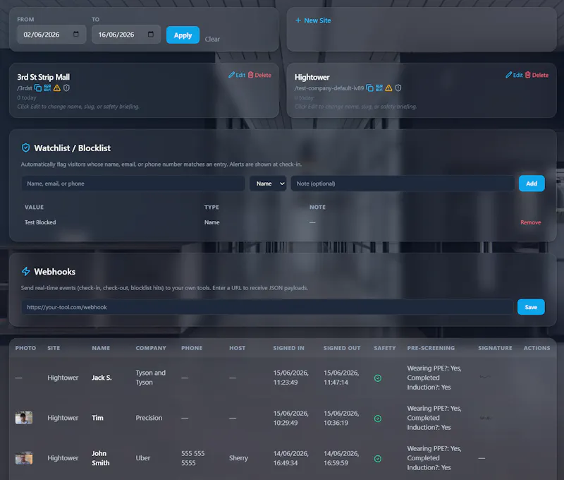 SiteSafe screenshot 7