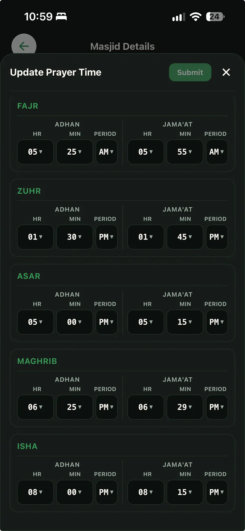 Salah Live – Find Masjids & Jamaat Times screenshot 7