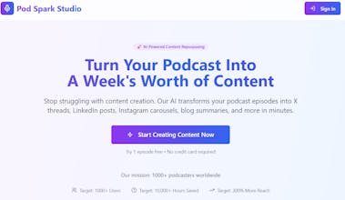 Pod Spark Studio gallery image