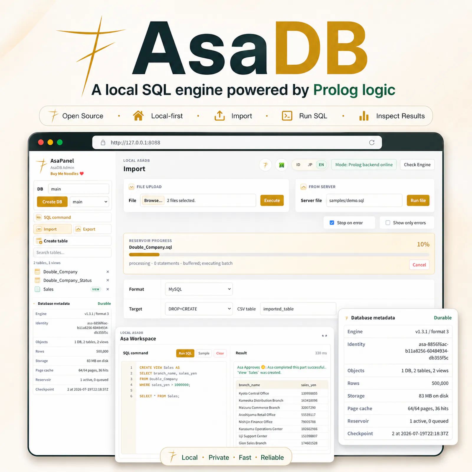 AsaDB screenshot 3