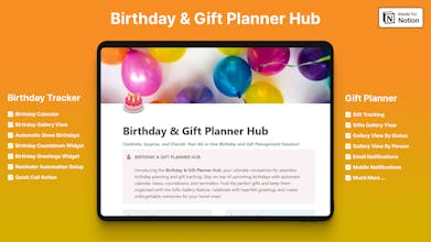 Birthday & Gift Planner Hub gallery image