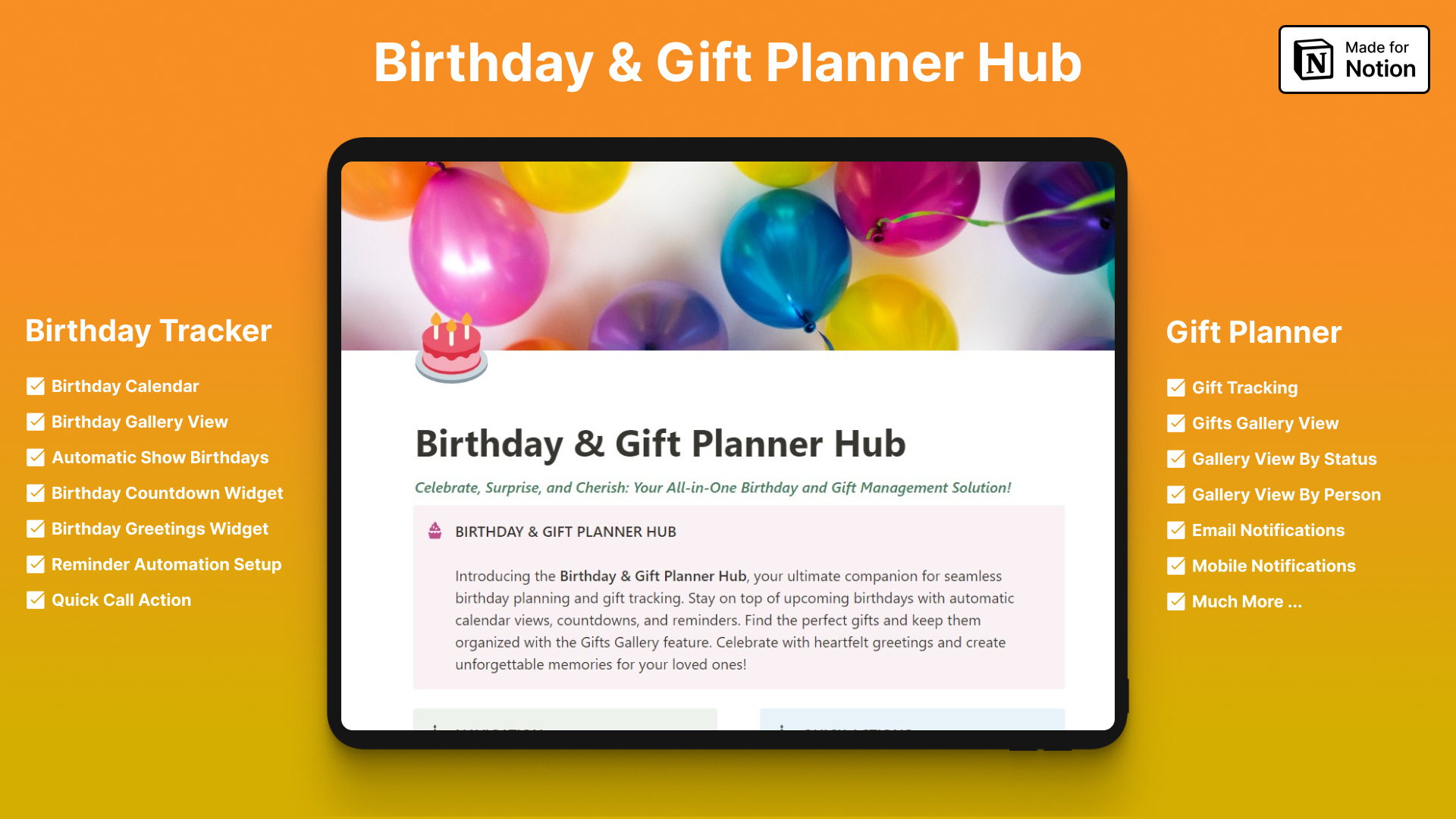 startuptile Birthday & Gift Planner Hub-Celebrate Surprise: Your All-in-One Birthday & Gift Hub