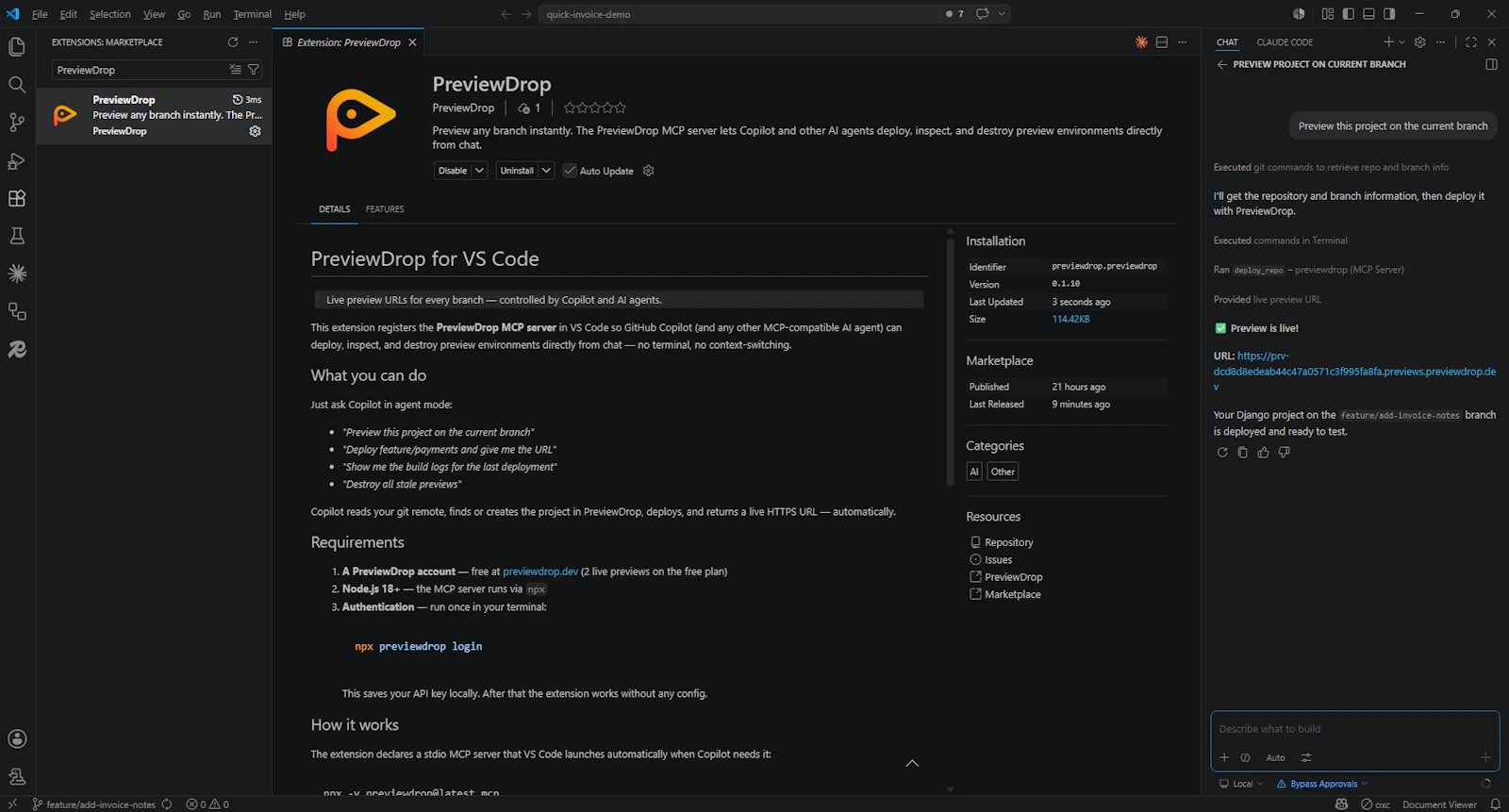 PreviewDrop screenshot 3