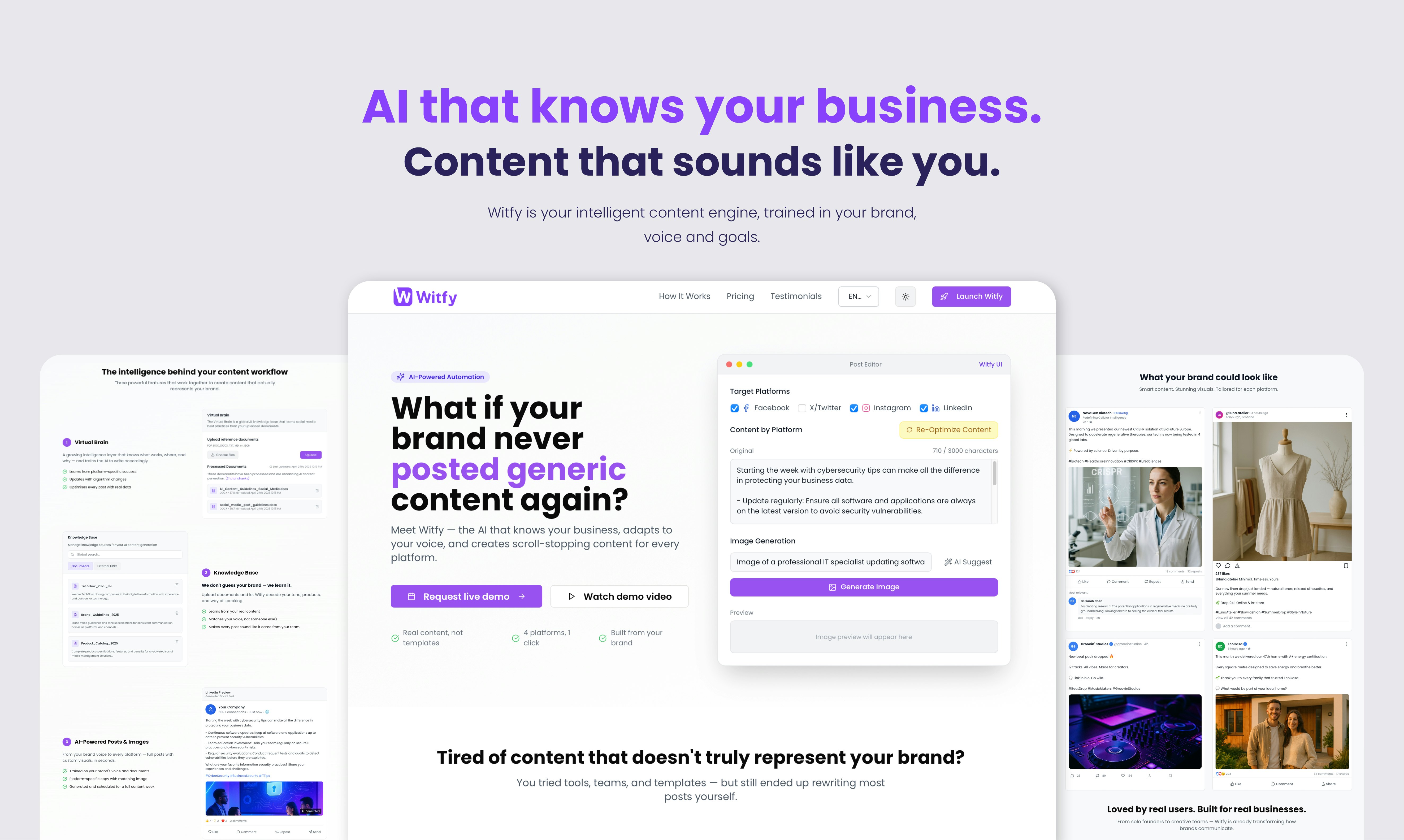 Media Witfy - Nội dung AI nghe giống như thương hiệu của bạn, không phải là một robot 2