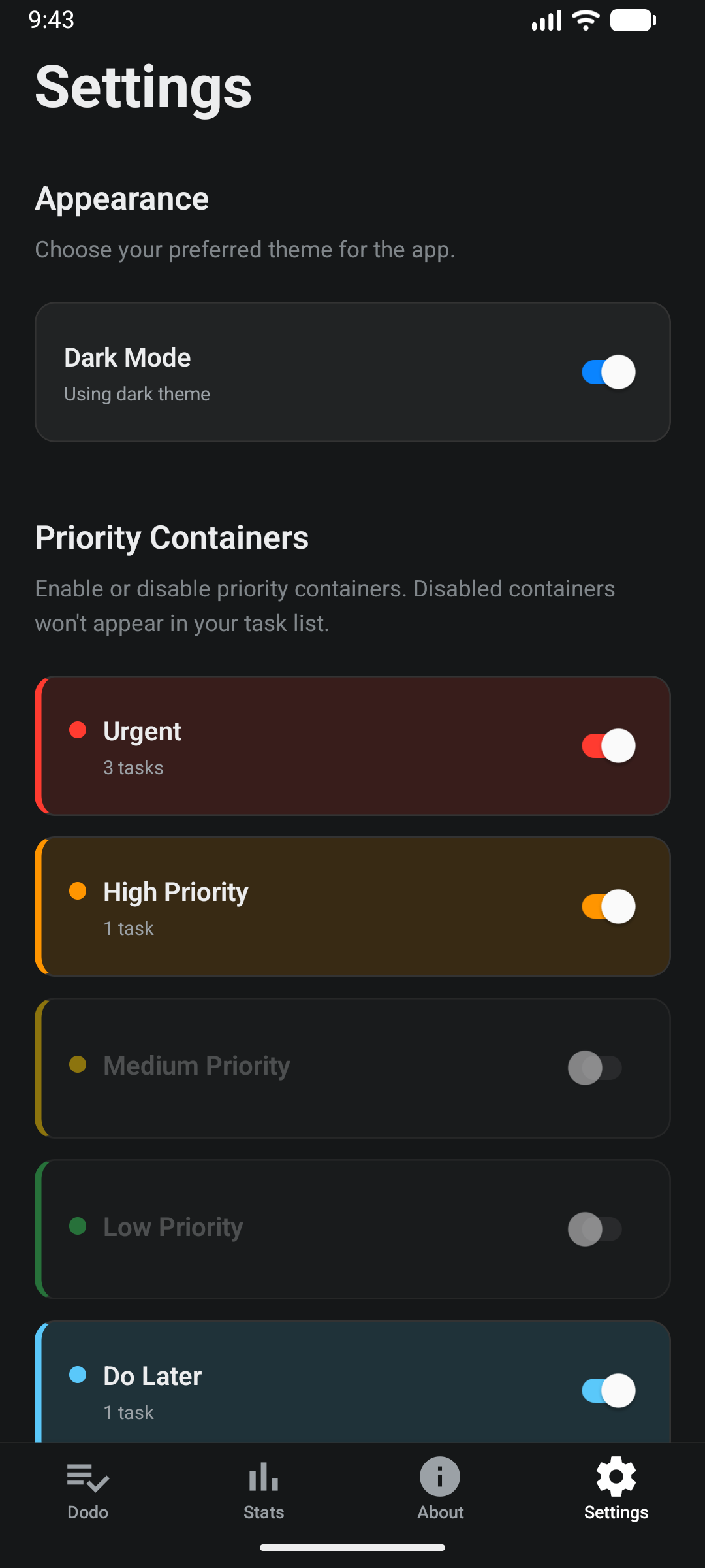 Dodo - TODO Mobile App - Screenshot 5 showing product features and functionality