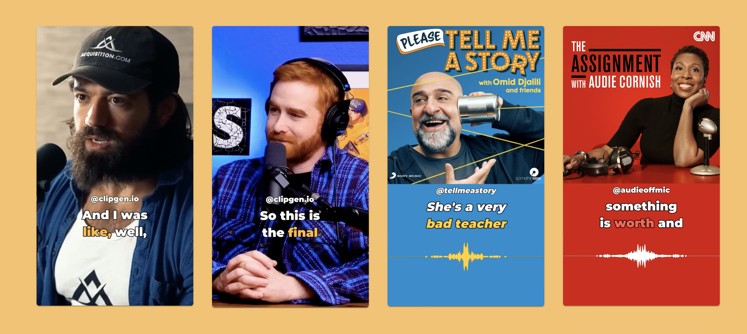 Clip - Podcasts in kurze Clips verwandeln Medien 1
