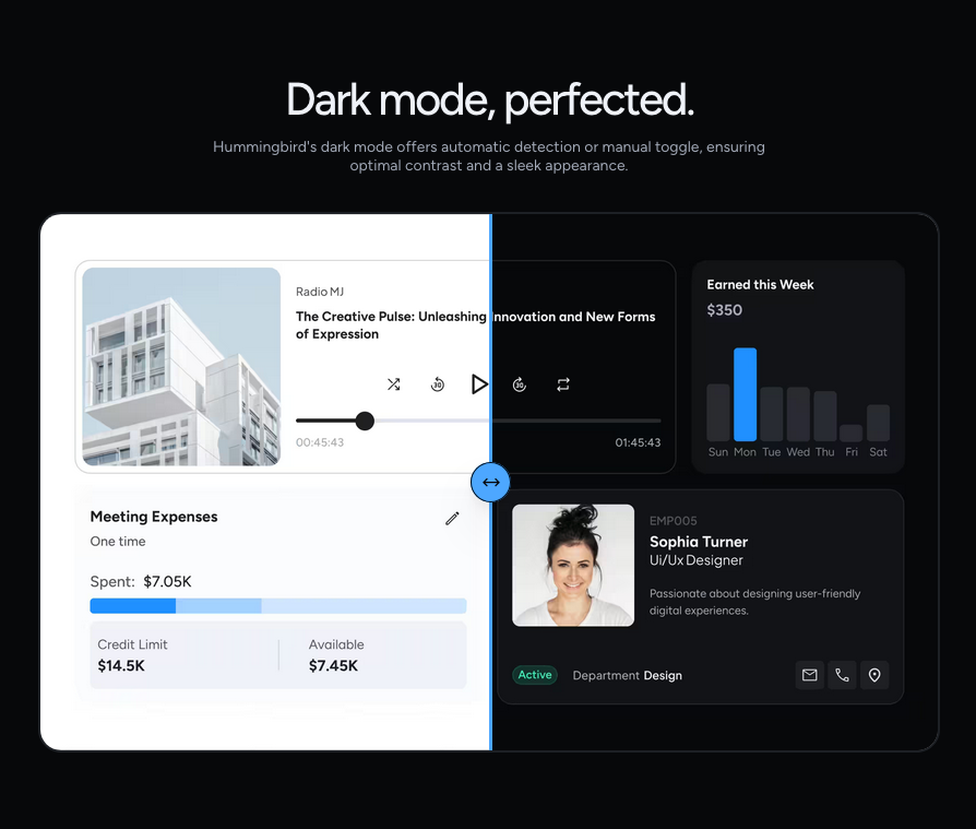 Hummingbird UI gallery image